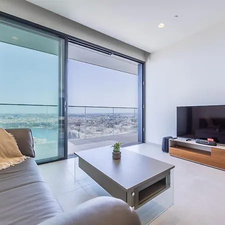 Skyline Serenity On The 25th Floor In Mercury Tower San Ġiljan