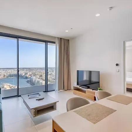 Skyline Serenity On The 25th Floor In Mercury Tower San Ġiljan